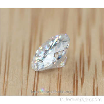 1ct d couleur vvs modesanite lâche diamant blanc